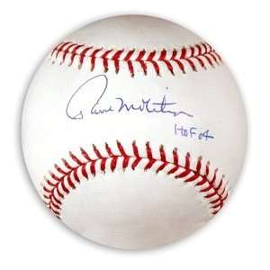  Paul Molitor Signed MLB Baseball HOF: Sports & Outdoors