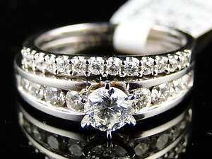   GOLD DIAMOND ROUND CUT ENGAGEMENT WEDDING RING BAND BRIDAL SET  