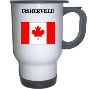  Canada   FISHERVILLE White Stainless Steel Mug 