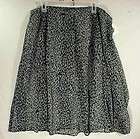 NEW Womens Size 1X Jaclyn Smith Printed Skirt w/Liner Knee Length NWT 