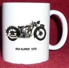 Motorcycle Print Coffee Mug of a BSA Sloper (1930)