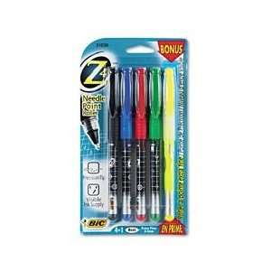  BIC(R) Z4(TM) Liquid Ink Rollerball Pens, Extra Fine Point 
