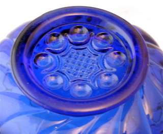Cobalt blue KINGS 500 sugar bowl EAPG  