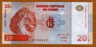 Congo D.R., 5 Centimes, 1997, Z Suffix