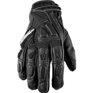   Street Racing Motorcycle Gloves   Black/Black / X Large: Automotive