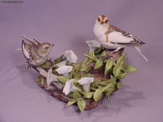 Rare Boehm Bird Porcelain Snow Buntings # 400 21  
