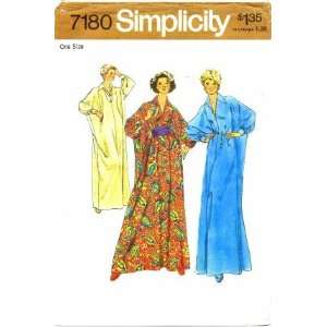  Simplicity 7180 Sewing PatternMisses Caftan & Cummerbund 