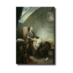   Family Or The Suicide 1849 Giclee Print