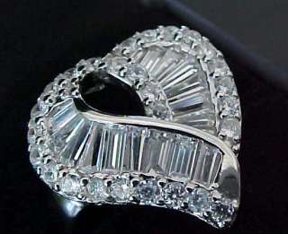 ESTATE style 5.13ctw cz DIVA Sterling Cocktail Ring Sz9  