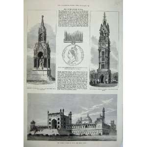  1877 Monument Titus Salt Durbar Delhi Jumna Musjid Art 