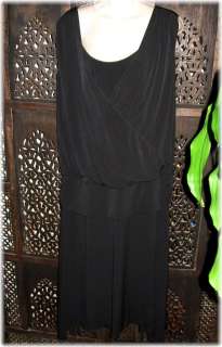 MAX STUDIO Black Slveless Asymm Hem Peplum Dress 2X NWT  