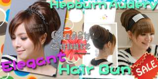 Elegant Hepburn Audrey Topknot Wig Hair Bun Extension  