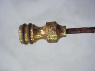 1700s ANTIQUE MEDICAL GOLD PLATED SILVERED BULLET PROBE  