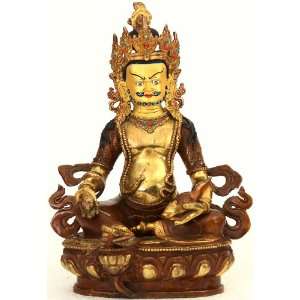   of Wealth and Prosperity   Copper Sculpture Gilded with 24 Karat Gold