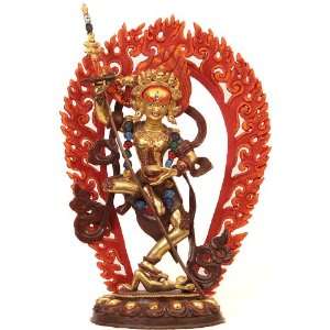 For Gaining Control over Men and Women   Copper Sculpture Gilded with 