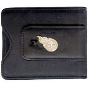   Titans Gold Plated Leather Money Clip & C/C Holder: Sports & Outdoors