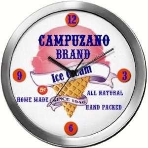  CAMPUZANO 14 Inch Ice Cream Metal Clock Quartz Movement 