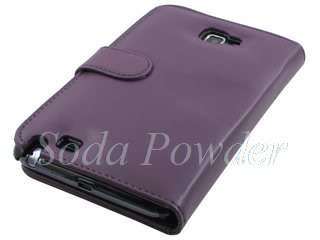 Book Type Leather Case Pouch with Slots for Samsung Galaxy Note N7000 