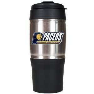   Stainless Steel / Black Travel Mug (with Pacers): Sports & Outdoors