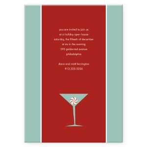  Candied Martini  Teal Invitations