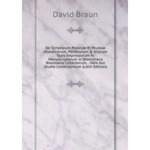   , . Odio Aut Studio Limatissimum (Latin Edition) David Braun Books