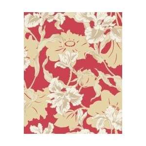  Floral Red Wallpaper Roll: Kitchen & Dining