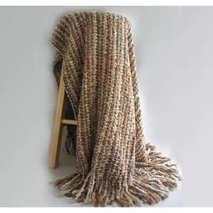  Stria woven throw   chestnut Kennebunk Home: Home 