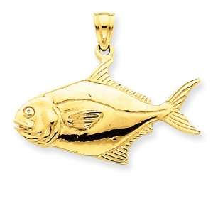  14k Pompano Fish Pendant West Coast Jewelry Jewelry