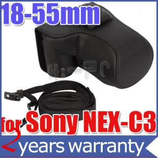   Camera Case Bag for SONY NEX C3 NCXC3 Black 18 55mm lens  