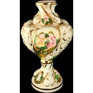   Vintage Hand Painted Italian Capo Di Monte Vase: Everything Else