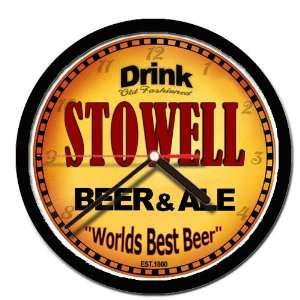  STOWELL beer and ale cerveza wall clock: Everything Else