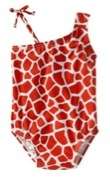 NWT Baby Gap Girl Senegal Giraffe Swimsuit 0 3 Months New Orange 