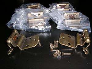   BRAND NEW ANTIQUE BRASS SELF CLOSING CABINET HINGES 3/8 OFFSET  