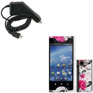   Case Faceplate Cover + Rapid Car Charger for Kyocera Echo M9300: Cell