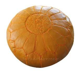  Stuffed Moroccan Pouf color mustard: Furniture & Decor