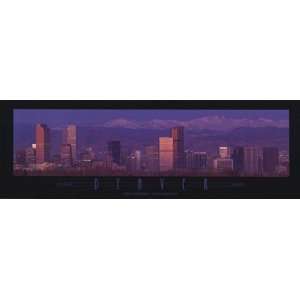  Denver Skyline at Dusk by Jerry Driendl 36x12