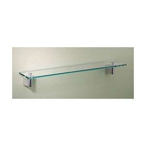  Gatco Bleu 17 Inch Glass Bathroom Shelf 4716C Chrome: Home 