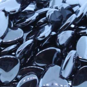 Hematite : Heart Plain   15mm Diameter, Sold by: 16 Inch Strand with 