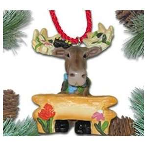   Moose Christmas Ornament   Stiltz Moose Ornament: Home & Kitchen