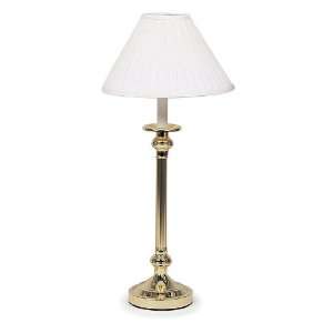    Polished Brass with Ribbed Tube Table Lamp: Home Improvement