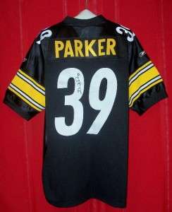WILLIE PARKER signed #39 Pittsburgh Steelers jersey COA  