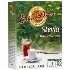 Erba Dolce Stevia All Natural Sweetener, 1.75 oz, 50 ct (Quantity of 4 