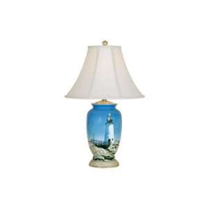   : Reliance Lamp Maine Lighthouse Table Lamp in Blue: Home Improvement