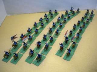 96 pcs. U. S. Calvary ( 1860 70s) Lot of Hand painted figures in 1/72 
