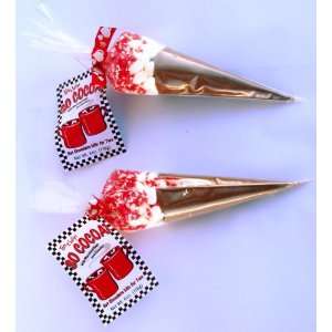 Gift Pack Of 2 Handmade Chocolates, Cocoa Cones With Milk Chocolate 