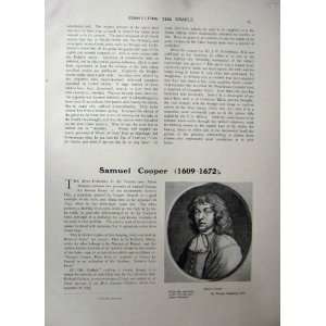  1909 ART JOURNAL PORTRAIT SAMUEL COOPER FAMOUS LIMNER