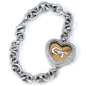  Ladies Georgia Tech Heart Watch Jewelry