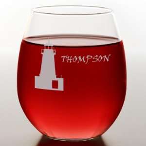  Lighthouse Stemless Red Wine Glass