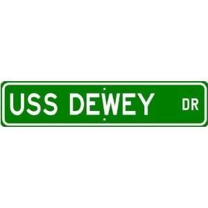 USS DEWEY DDG 45 Street Sign   Navy Ship Sports 