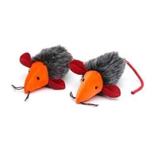  Purr Pet Faux Fur Mice 2 Pack Cat Toys